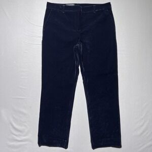 Wildfang Pants Womens 14 Black Velvet‎ Empower Trousers Dressy Zip Fly WFB406